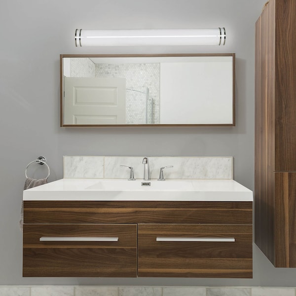 Glamour LED 49 In. Vanity - Brushed Nickel - CCT Select 3/4/5K